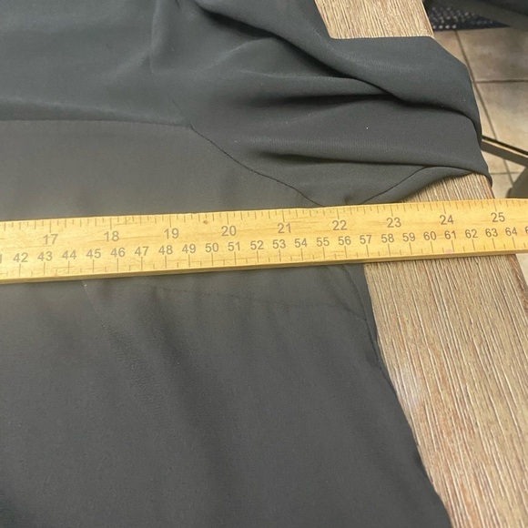 Signature Studio Button Down Long Sleeve Sheer High Low Top XL - Picture 9 of 10